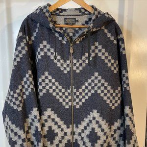 Pendleton Full-zip Hooded Wool Bomber Jacket